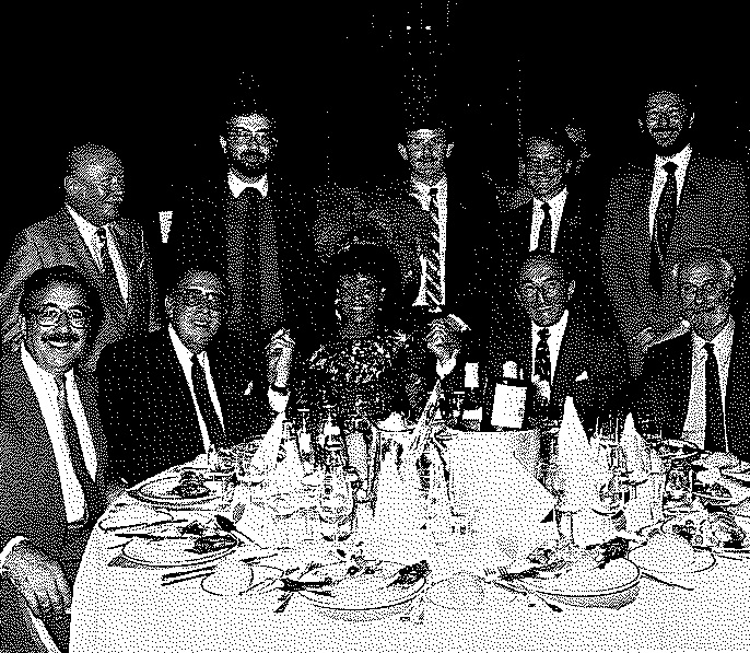 Jack Mendoza and his colleagues from Sussex, with Miss Trinidad & Tobago
