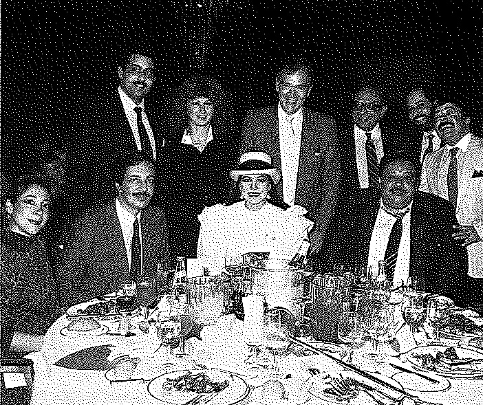 Les Silver, Mr & Mrs Sultan and guests with Miss Colombia