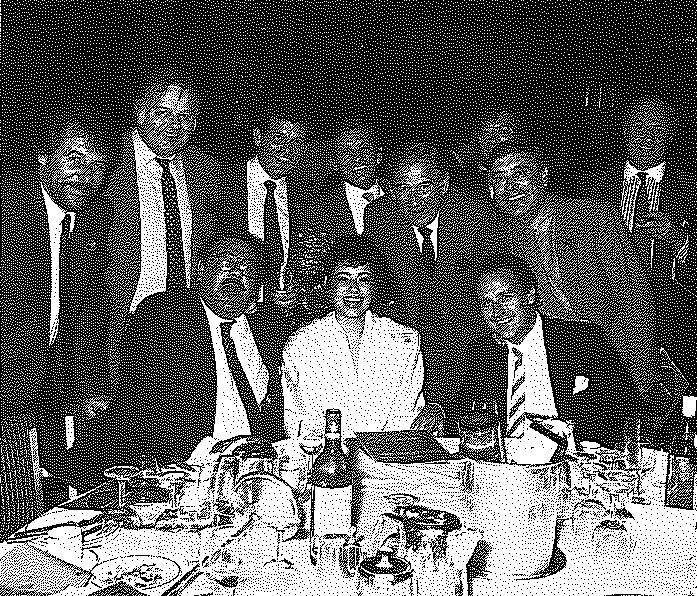 Norman Richardson and his guests with Miss Guatemala