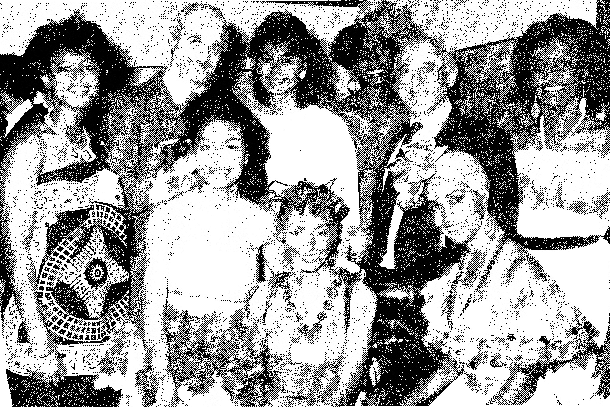 Contestants with Teddy Langton