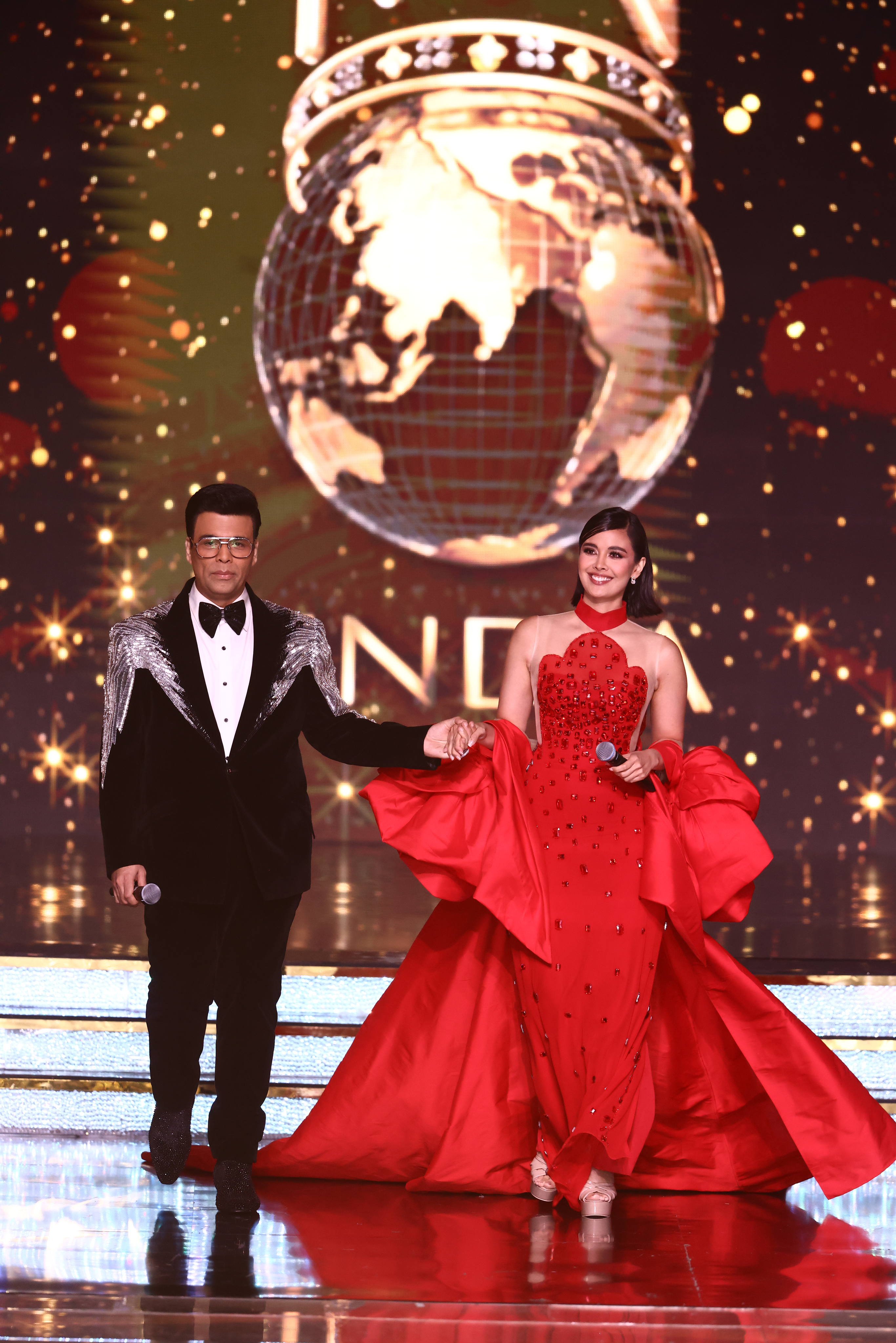 Karan Johar & Megan Young