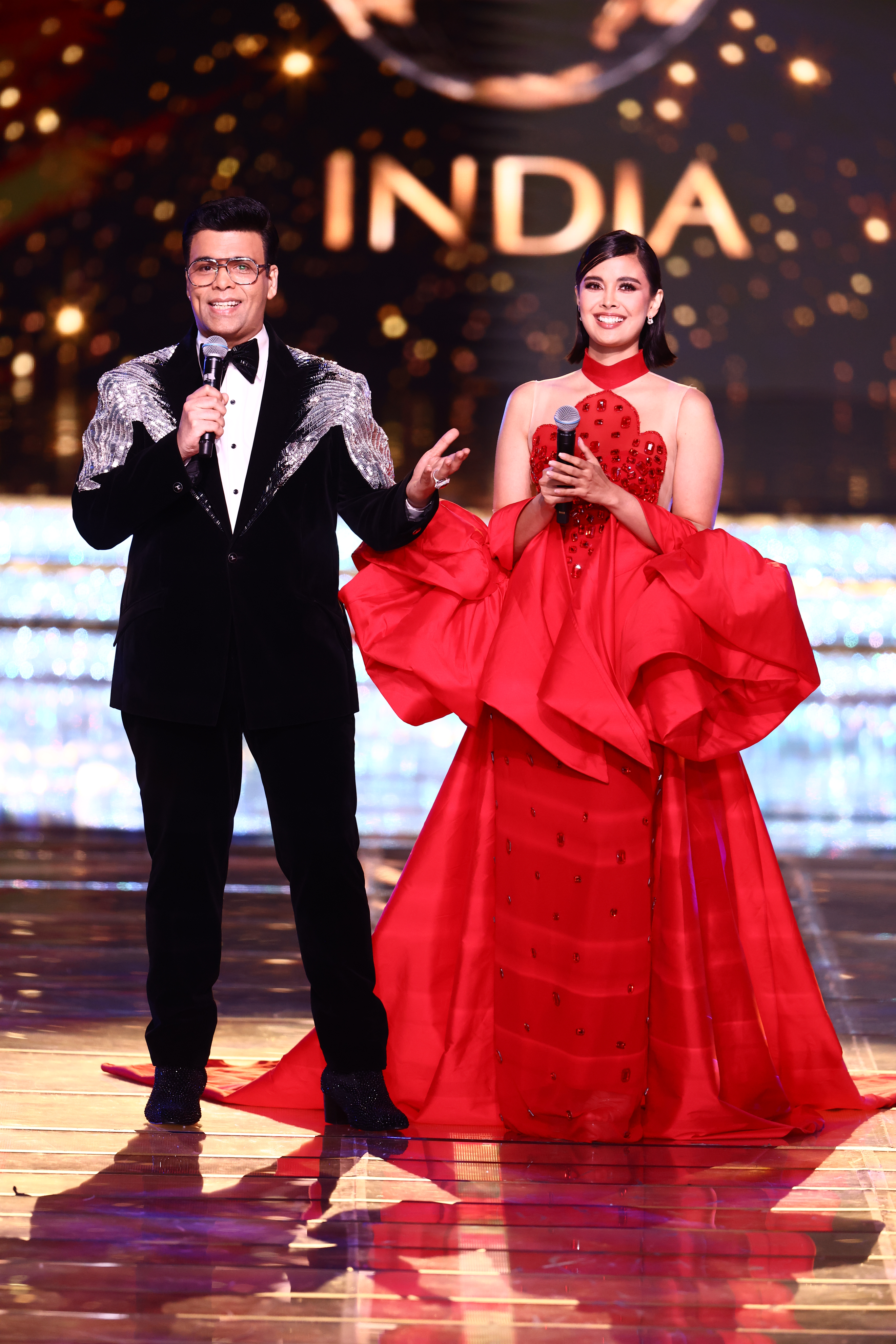 Karan Johar & Megan Young