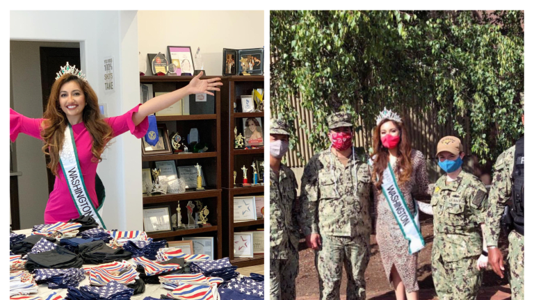Sewed 300 Masks and Helped to Feed Military Families