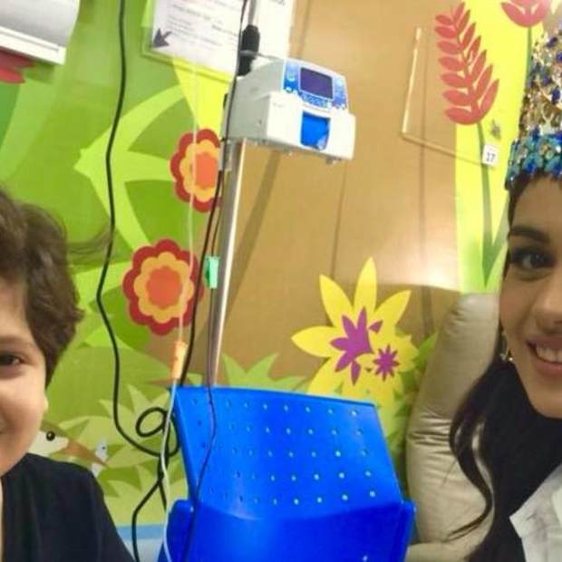 Miss World brightens up The Children's Hospital of Brasilia 1