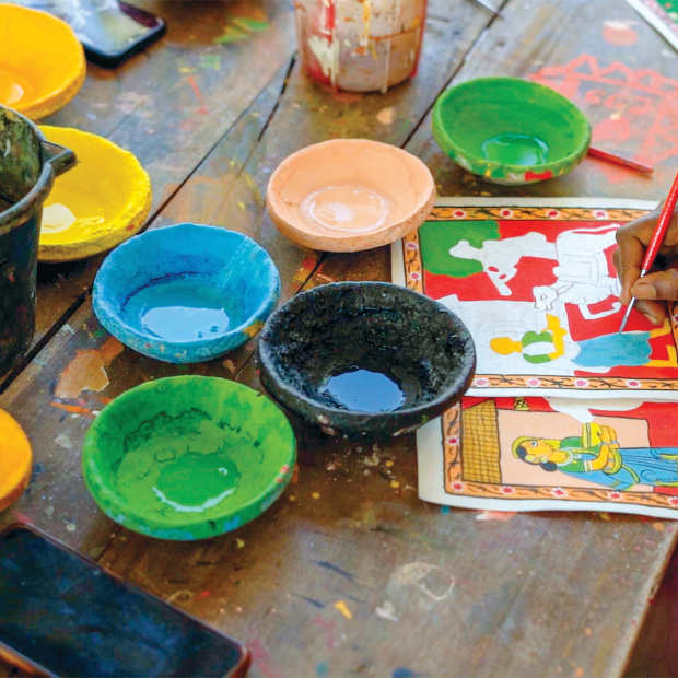 CHERIYAL PAINTINGS & MASKS - 7