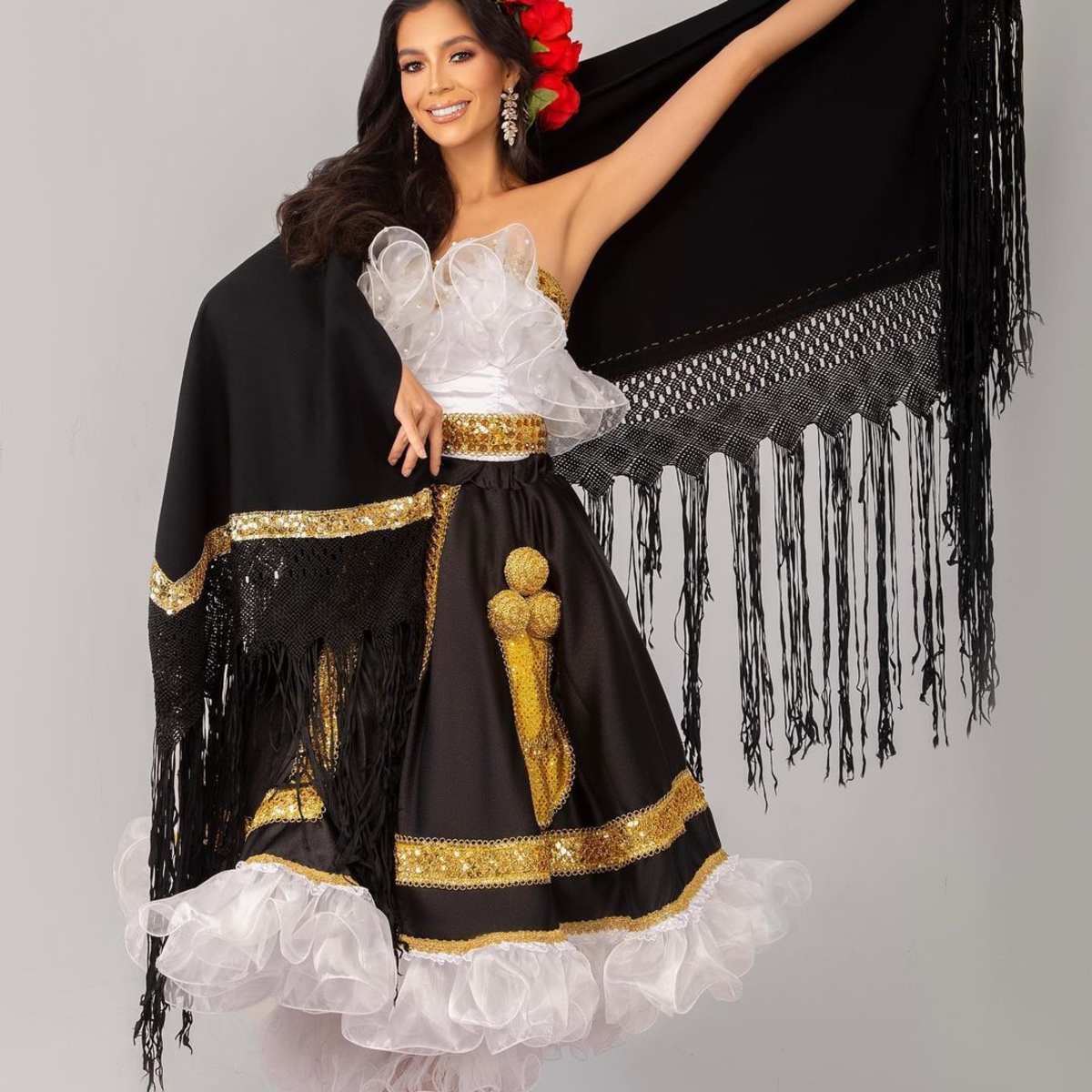slim fit dress slacks Mexican embroidered dresses | Kimono Traditional Mexican dresses main image 0