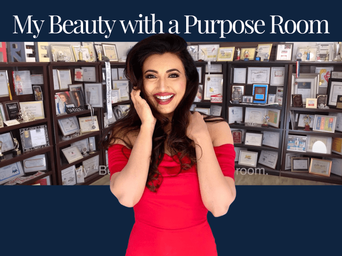 Welcome to my Beauty with a Purpose room built with so much JOY, LOVE and PASSION for over 10 years! A very special place where I cherish each one of them - certificates, awards and tokens of appreciation and love from different people round the globe.