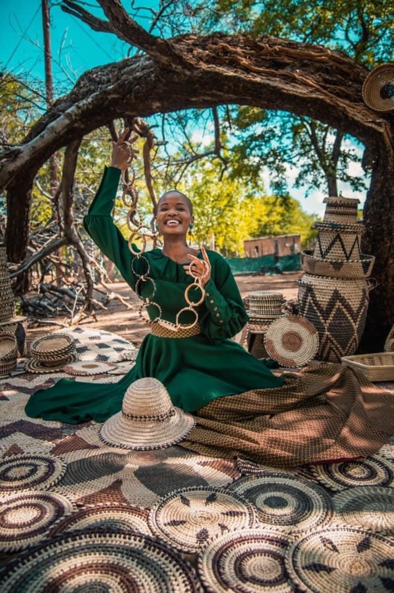 Gifted Hands Basket Weaving In Botswana Miss World Botswana