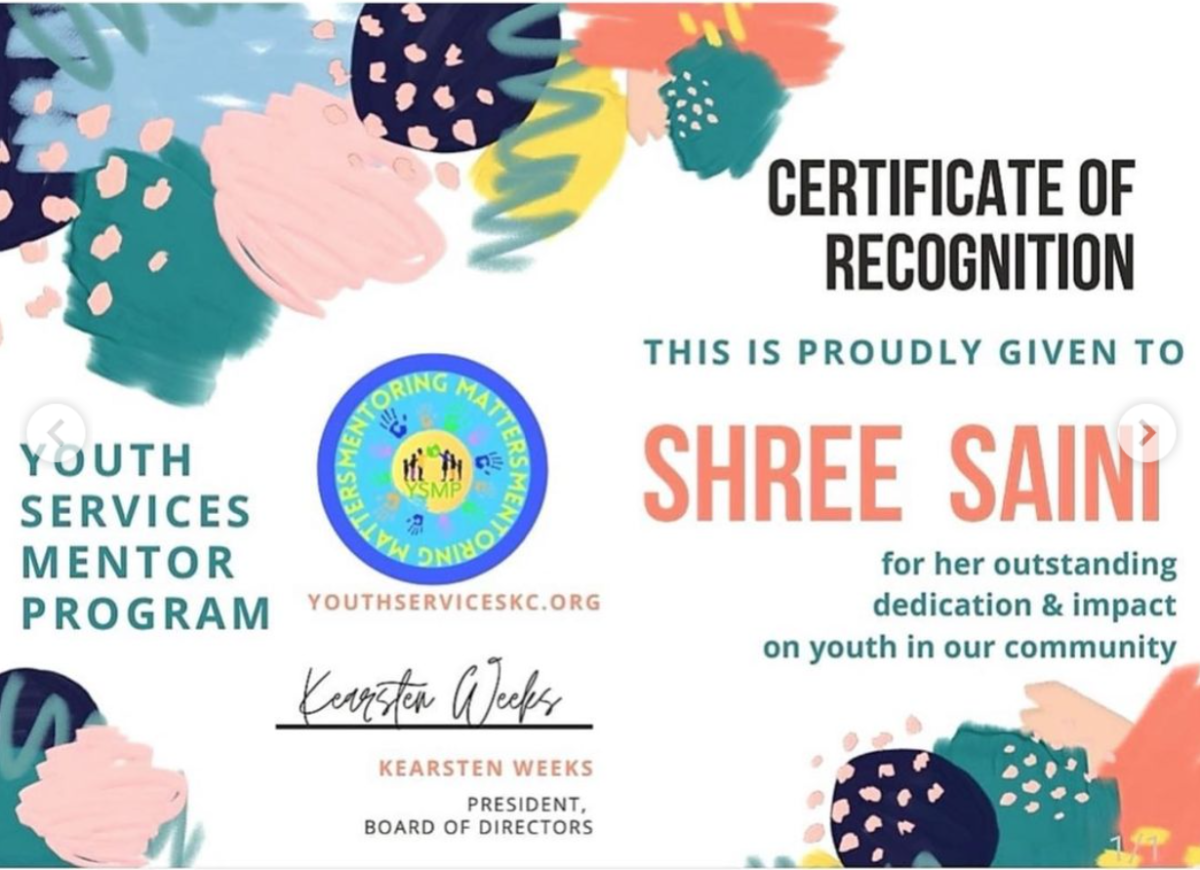 Shree Saini mentorship program