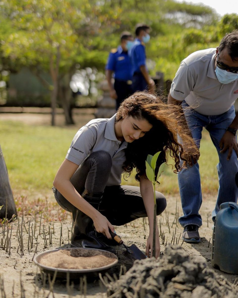 Miss World Sri Lanka 2021 Continues Her Environmental Work Miss World